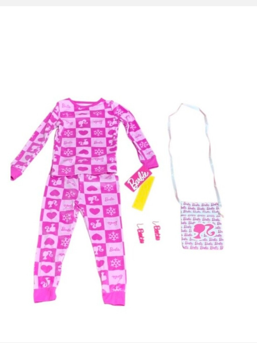 Barbie Pink Tie-Dye Tee Kids Pajama Set